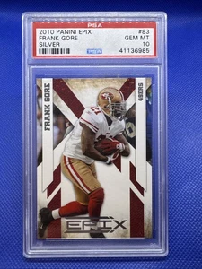 FRANK GORE 2010 PANINI EPIX SILVER #83 PSA 10 GEM MINT NINERS POP 1 * #'d 38/250 - Picture 1 of 2