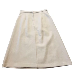 Gonna vintage anni 70 80 Levi Strauss & Co beige midi cottagecore S - Foto 1 di 4