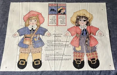 Toy Works Painel de Tecido Antigo BOBBY SNOOKS Jack Spry Dble Boneca Lateral Mãe Ganso - Imagem 1 de 4