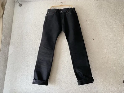 JEAN DENIM CON RIBETE IRON HEART 8301s super negro desvanecido a gris 21oz 36 x 38 Foto 1 de 4