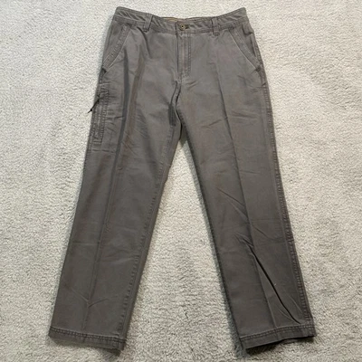 NWT GH Bass 34 x 30 Gray Canvas Terrain Flex Waist Pants - Image 1 of 4