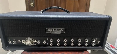 Mesa Recto Verb 50 Watt Amp Head Guitar Amplifier EL34 Tubes Big Sound And Cover - Image 1 of 4