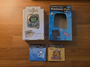 Pokemon Mini WOOPER BLUE Console + Pokemon Party Set Boxed US SELLER - Picture 1 of 17