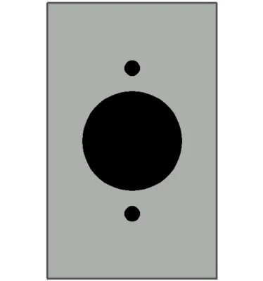 97111, MULBERRY, 1.62" 20AMP 1 GANG SATIN 430 SS receptacle wallplate , Lot of 2 - Image 1 of 2