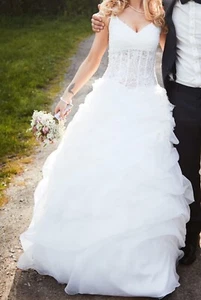 Brautkleid Hochzeitskleid Spitze 34- 1x Getragen - Bild 1 von 3