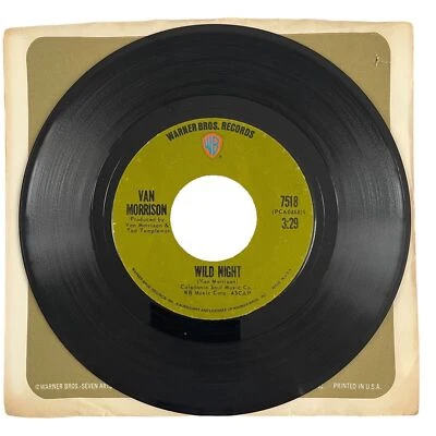 Van Morrison - Wild Night / When That Evening Sun Goes Down (1971) 7” 45 VG+ - Image 1 of 4