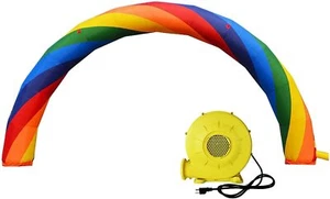 19,7*9,8ft Aufblasbarer Regenbogen Werbung Bogen Oxford Wasserdicht Bogen mit Gebläse - Bild 1 von 9