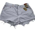 Levi's® Women's 501™ Original High-Rise Jean Shorts Size 33 Washed Gray Lilac