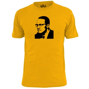 Mens Malcolm X Silhouette T Shirt Islam Civil Rights - Picture 1 of 3