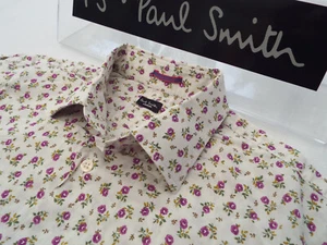 PAUL SMITH Mens Shirt ๐ Size 16" (43" CHEST) ๐ RRP ยฃ165+ ๐ฎ FLORAL LIBERTY - Picture 1 of 9