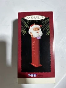 Hallmark 1995 SANTA PEZ Candy Dispenser Keepsake Christmas Ornament - Picture 1 of 6