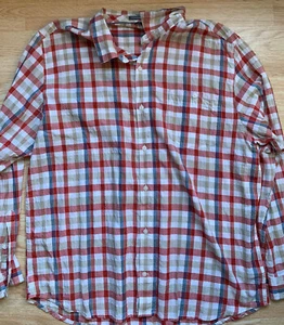 Toad & Co 99% Organic Cotton Red Plaid Shirt Size XXL - Picture 1 of 2