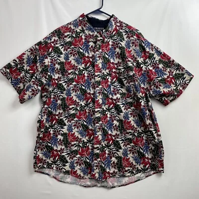 Trader Bay Shirt Men's Sz 2XL Short Sleeve Tropical Floral 100% Cotton - Image 1 of 4