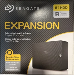 Seagate Expansion 8TB HDD Exclusive Edition External Drive W/ Software- New - Picture 1 of 6
