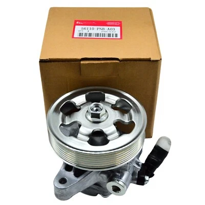 NEW Power Steering Pump w/ Pulley For 2002-2011 Acura Honda CR-V 2.4L US - Image 1 of 4
