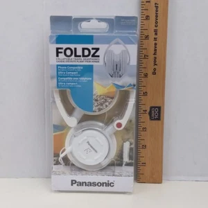 Panasonic Foldz Headphones RP-DJS150M White Folding Wired 3.5mm Audio - Picture 1 of 2