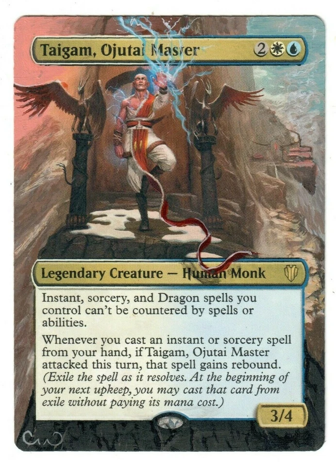 Taigam Ojutai Master Altered Full Art MTG Magic Commander Dragon Azorius Monk - Image 1 of 1