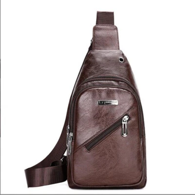 US Mens Chest Sling Bag Shoulder Pack Cross Body Handbag Sports Travel Backpack - Image 1 of 4