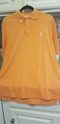 NUEVO SIN ETIQUETAS Ashworth Hombres Golf Manga Corta Polo Talla Pequeña Melocotón Naranja Coral Foto 1 de 4