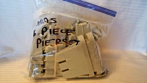 HO Scale Atlas 24 Piece Pier Set, Gray #80 Vintage - Picture 1 of 3