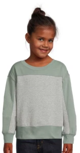 Athletic Works Girls Fleece Sweatshirt Size L PLUS (10p-12p) Green River Color - Picture 1 of 5