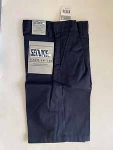 Genuine School NAVY /DARK BLUE Size 8 Boys - Shorts Adjustable Elastic Insid NEW - Picture 1 of 12