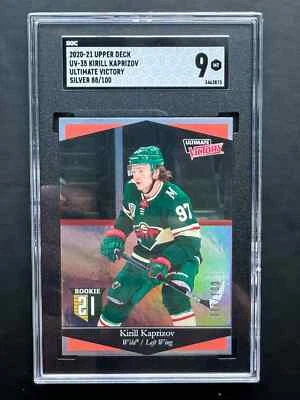 Kirill Kaprizov 2020-21 UD Ultimate Victory Rookie Silver /100 SGC 9 - Image 1 of 2