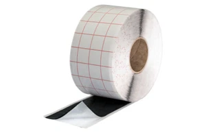 Cinta de sellado de aluminio butilo 1,0 mm x 50 mm, rollo de 10 m, negra, cinta adhesiva - Imagen 1 de 2