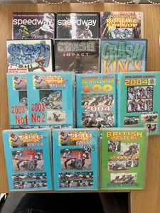 Pacchetto di 13 SPEEDWAY / Crashes / Thrills & Spills / British Masters + altro - Foto 1 di 3