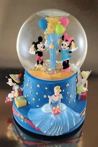 Disney 100th BirthdaySNOWGLOBE Mickey Mouse Minnie Tinkerbell WISH UPON A STAR - Picture 1 of 10