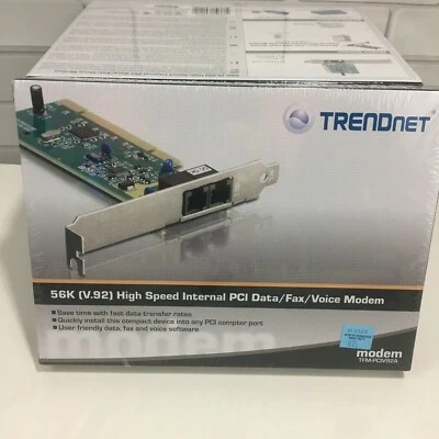 Trendnet Modem TFM-PCIV92A 56K modem fax dati interno PCI ad alta velocità - Immagine 1 di 2