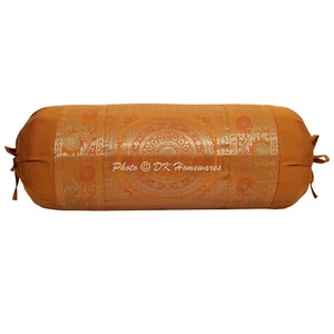 Brocade Jacquard Bolster Case Cylindrical Sofa Decorative Home Decor Tube Cover - Picture 1 of 5