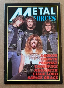 Metal Forces magazine feat. Megadeth No. 12 - 1985 - RARE - Picture 1 of 3