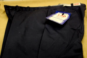 70S DEADSTOCK LEE CHETOPA TWILL NAVY BLUE PANTS 46" x 29" NOS NWT - Picture 1 of 3