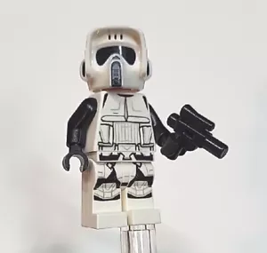 LEGO STAR WARS SCOUT TROOPER MALE MINIFIGURE sw1116 USED FROM 75292 w/BLASTER - Picture 1 of 3