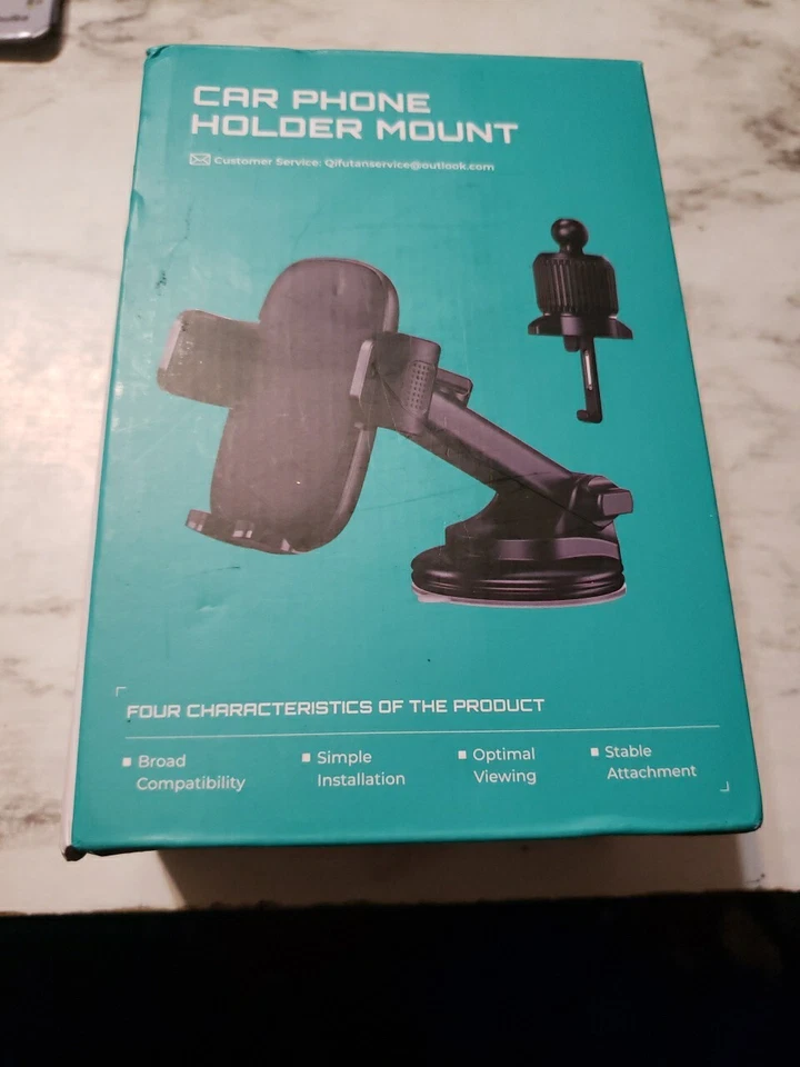 Mount /clip Car Windshield Stand for Mobile Cell Phone    Black - Image 1 of 1