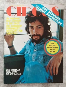 Circus- July 1971 John Sebastian, Rolling Stones, Cat Stevens, NO Poster  - Picture 1 of 5