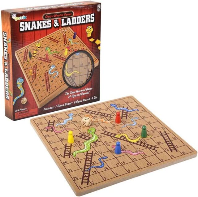 Snakes & Ladders Jogo 10x10 Placa 100 Quadrados, Placa Extensível 10x10  Polegada (d-583-a)