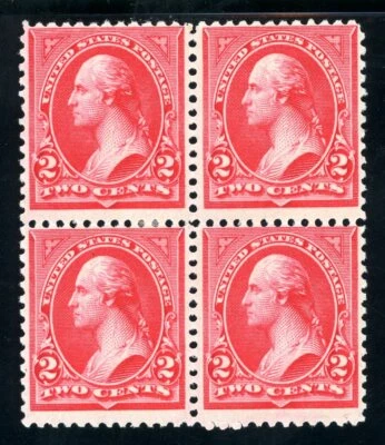 Scott 251 OG MHR FVF US 1894 Bureau Issue Washington Block SCV $1,800 - Image 1 of 2