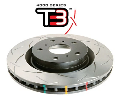DBA T3 4000 Series Rear Brake Discs Pair: For Mitsubishi Evo Lancer 10 X 08-16 - Image 1 of 2