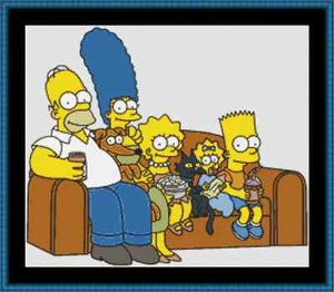 Die Simpsons Kreuzstich-Set - Bild 1 von 2