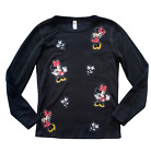 La Apparel waffle knit top with Minnie Mouse embroidered patches 6 (runs small)
