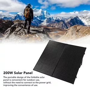 (2 Fold With Controller Etfe)200W Portable Lightweight Solar Folding Panel So - Picture 1 of 22