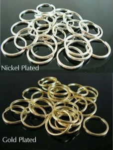 Anillo dividido/llavero/llavero/llavero/llavero niquelado de 24 mm, 25 piezas. - Imagen 1 de 5