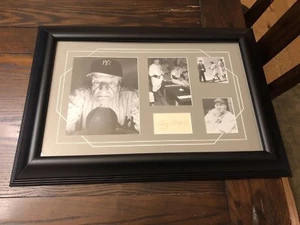 Casey Stengel Signed Custom Framed Cut JSA Y39695 - Picture 1 of 11