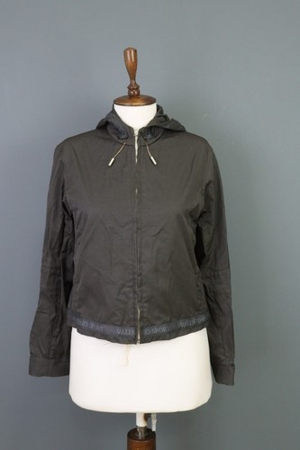 Giacca Valentino Sport grigia full zip con cappuccio pista cropped taglia 42 S