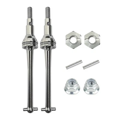 Metal Front Drive Shaft CVD and 12mm Wheel Hex for   Go H16 16207 162081120 - Image 1 of 4