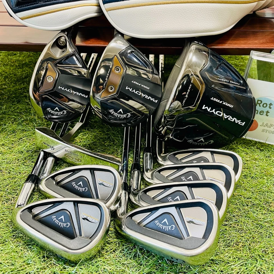 Callaway Fullset PARADYM 1w 5w 5Hybrid Warbird Iron 5-9Pw set 10Pcs Golf Clubs - Image 1 of 4