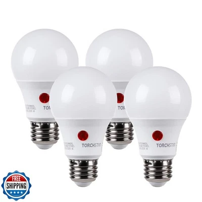 TORCHSTAR Dusk to Dawn Light Bulbs Outdoor, Sensor A19 LED Light Bulb, Auto o - Image 1 of 4