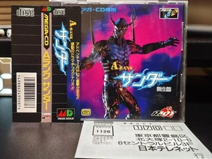 Mega CD Japón Telenet Edición Nacimiento Thunder Rank A, Sin Daños en Disco, Completo - Imagen 1 de 4